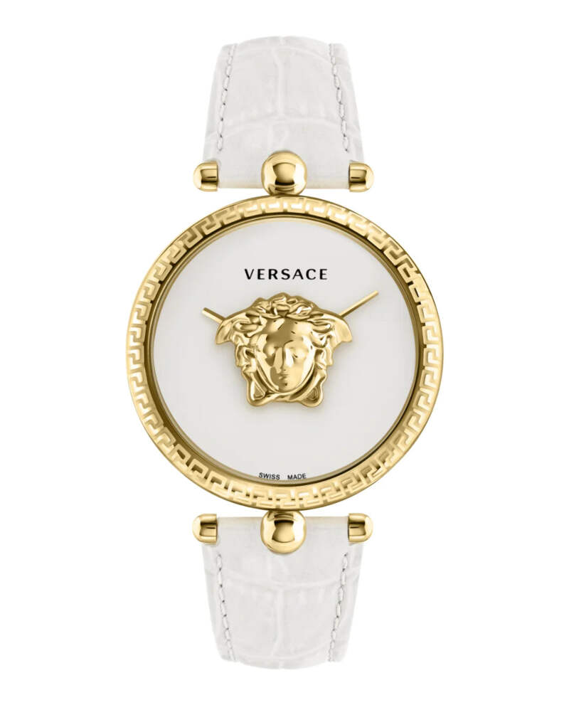 Versace White Gold Empire Ladies Watch Versace Open Box - Versace Palazzo Empire Quartz Gold Dial  main image 4