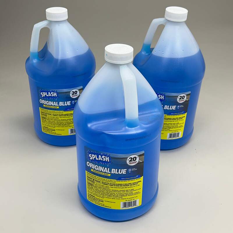 Free!TM Clear Blue Splash Water 4セット SPLASH Original Blue Windshield Wash -20 Freeze Protection | 3