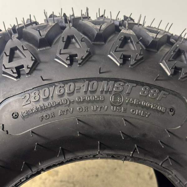 CARLSTAR All Trail Tire 280/60-10 MST 88F DOT 1C45024 Black