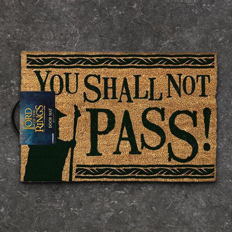 Official Lord Of The Rings You Shall Not Pass Door Mat