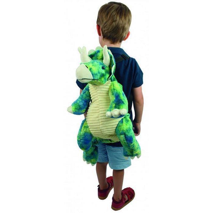 Johnco Productions Plush Patch Stega Backpack Soft Stuffed Toy Bag for Kids