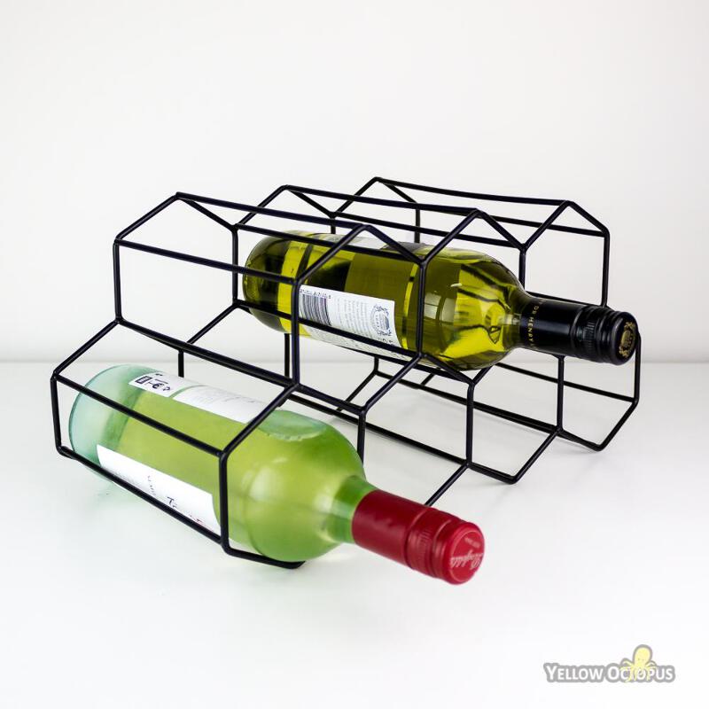 Hexagonal Wine Rack Holds 9 Bottles 9313492770902 Ebay