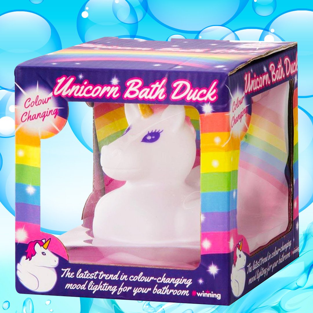 unicorn bath duck color changing