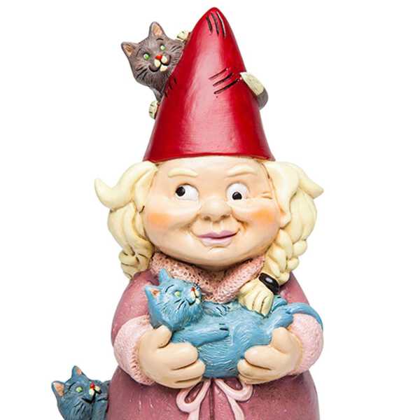 The Crazy Cat Lady Garden Gnome Ebay