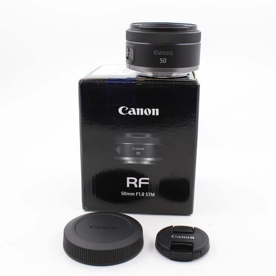 canon RF 50mm F1.8 STM フード付き Canon RF 50mm f/1.8 STM by Canon at B&C Camera