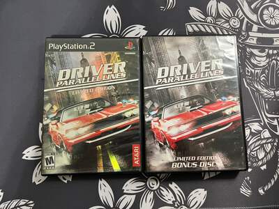 Driver: Parallel Lines (Sony PlayStation 2, 2006) LIMITED EDITION Bonus Disc Set