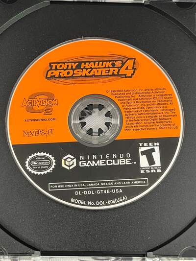 Tony Hawk's Pro Skater 4 Nintendo GameCube 2002 [Disc Only] Tested
