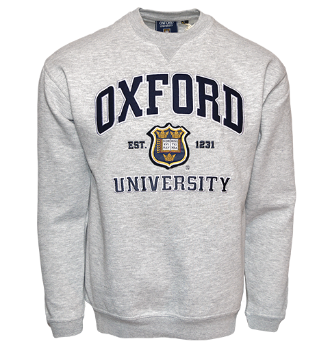 oxford university hoodie grey