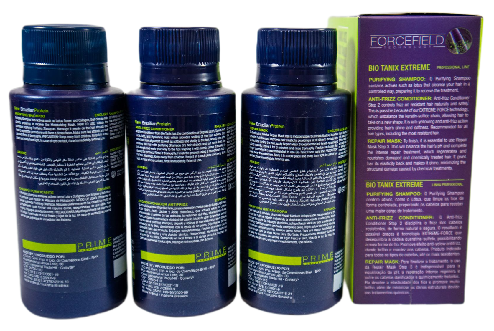 Kit Bio Tanix Extreme Hair Streight Treatment 3x100ml