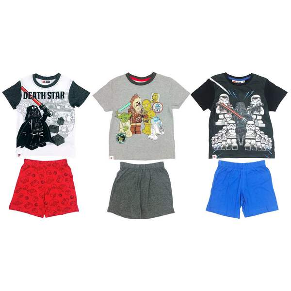 pyjama court garcon blanc et rouge gris ou noir et bleu lego star wars de 4 a 1 ebay
