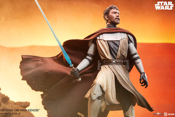 SIDESHOW Star Wars Clone Wars General Obi-Wan Kenobi Mythos Statue