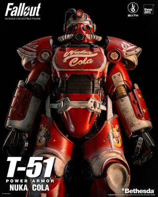 threezero 1/6 フォールアウト T-51 ヌカコーラ・パワーアーマー Amazon.com: threezero Fallout T-51 Nuka Cola Power Armor 1:6