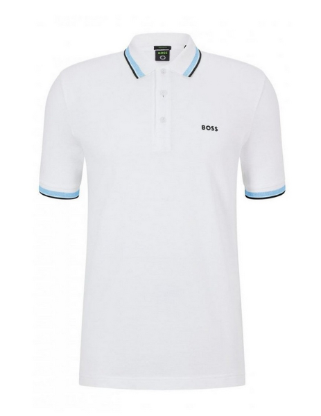 white hugo boss polo shirt