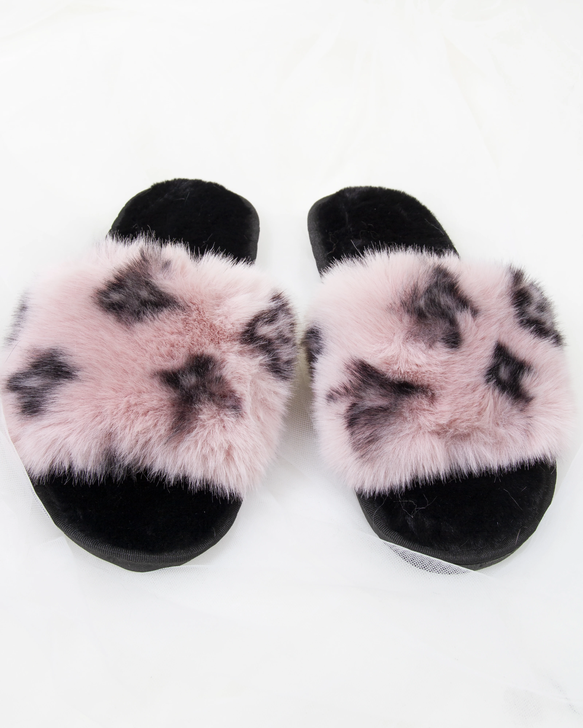 designer fluffy slippers