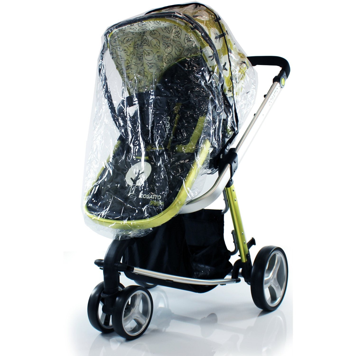 RAIN COVER FOR OBABY ZOOM TANDEM DOUBLE PRAM ZIP 2 RAINCOVER FOR CARRY COT