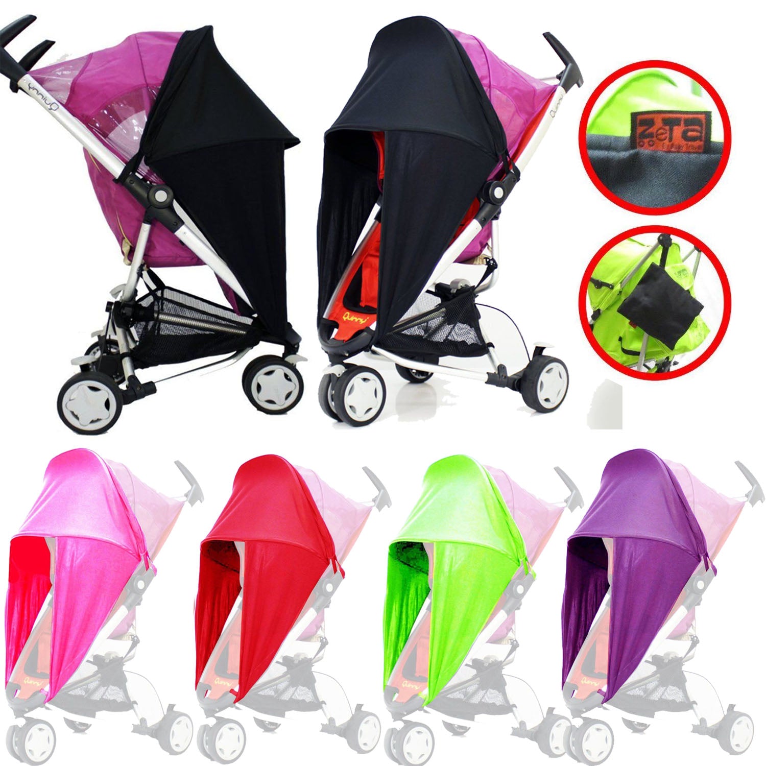 Baby Parasol compatible with Hauck Condour All in One Hot Pink