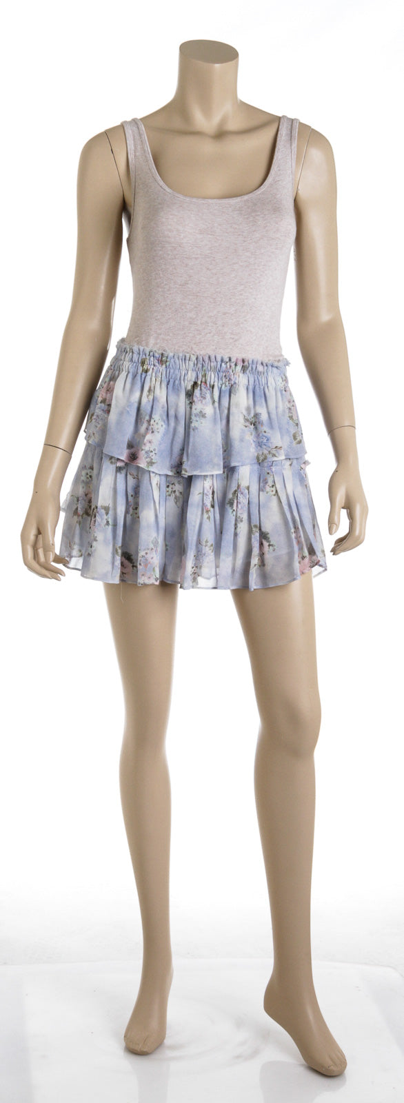 love shack fancy ruffle mini skirt unicorn