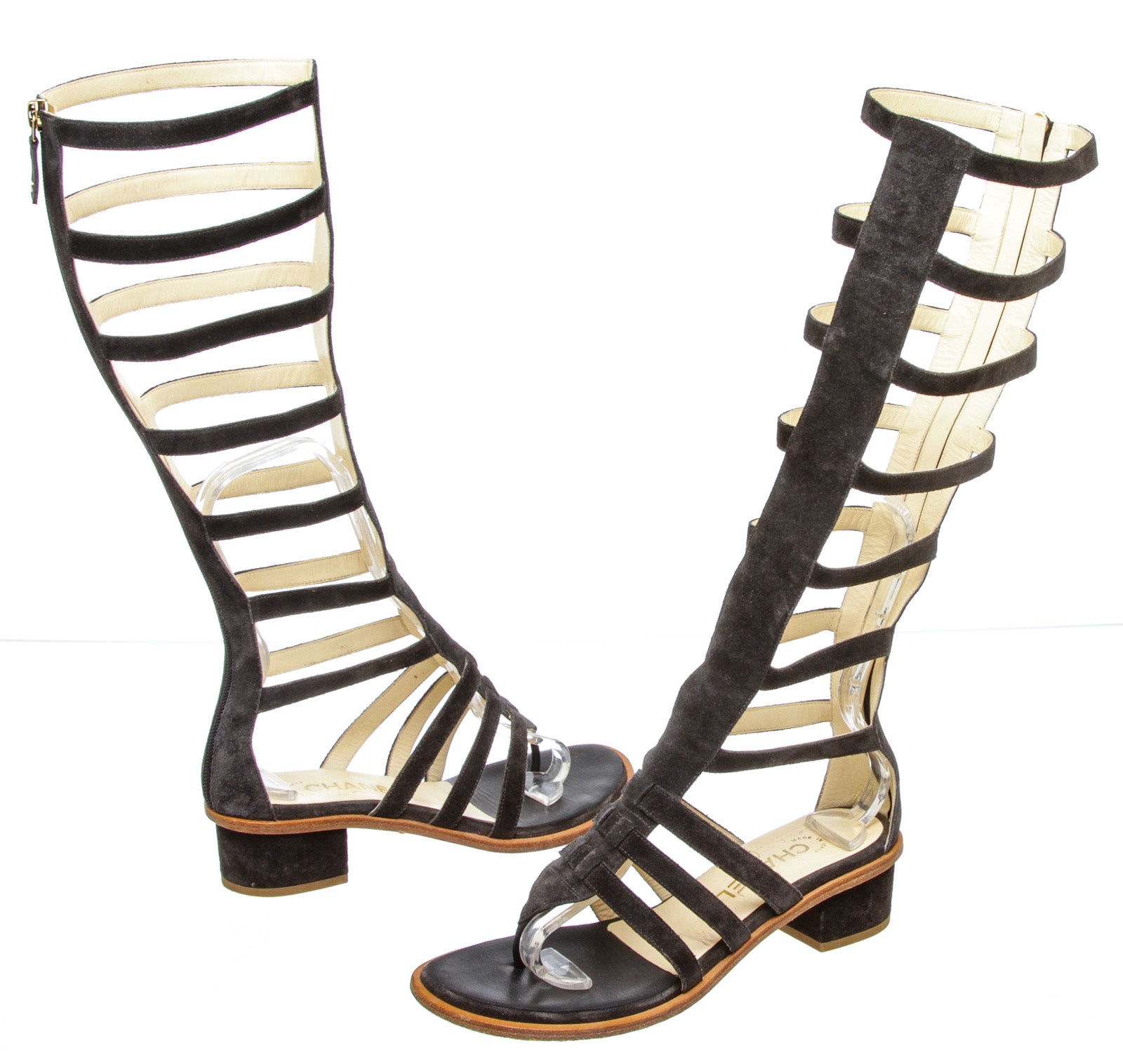 gray gladiator sandals
