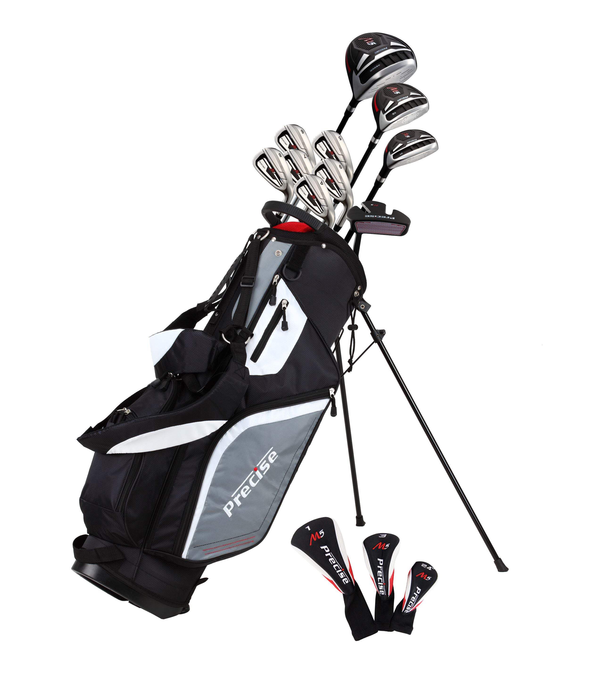 Precise M5 Men's Left Handed 15 Piece Complete Golf Clubs Package Set - 2 Sizes! - Picture 11 of 20