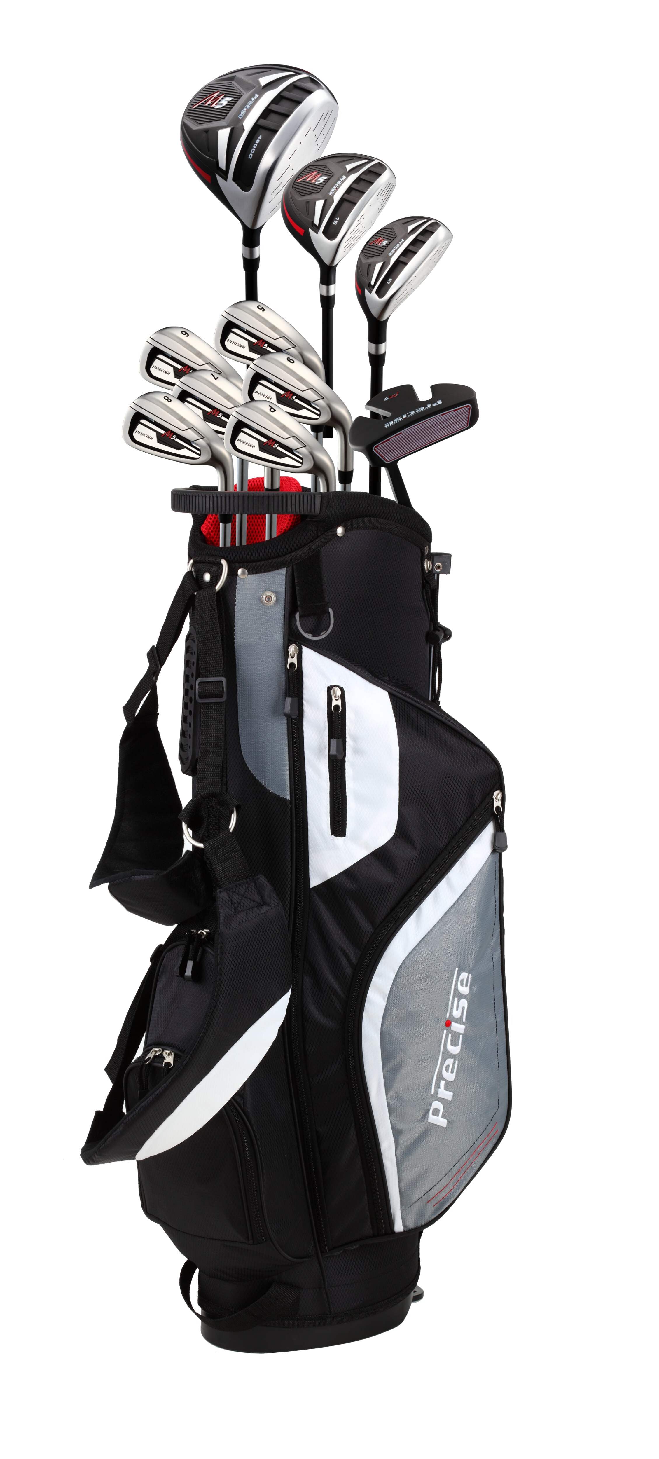 Precise M5 Men's Left Handed 15 Piece Complete Golf Clubs Package Set - 2 Sizes! - Picture 12 of 20