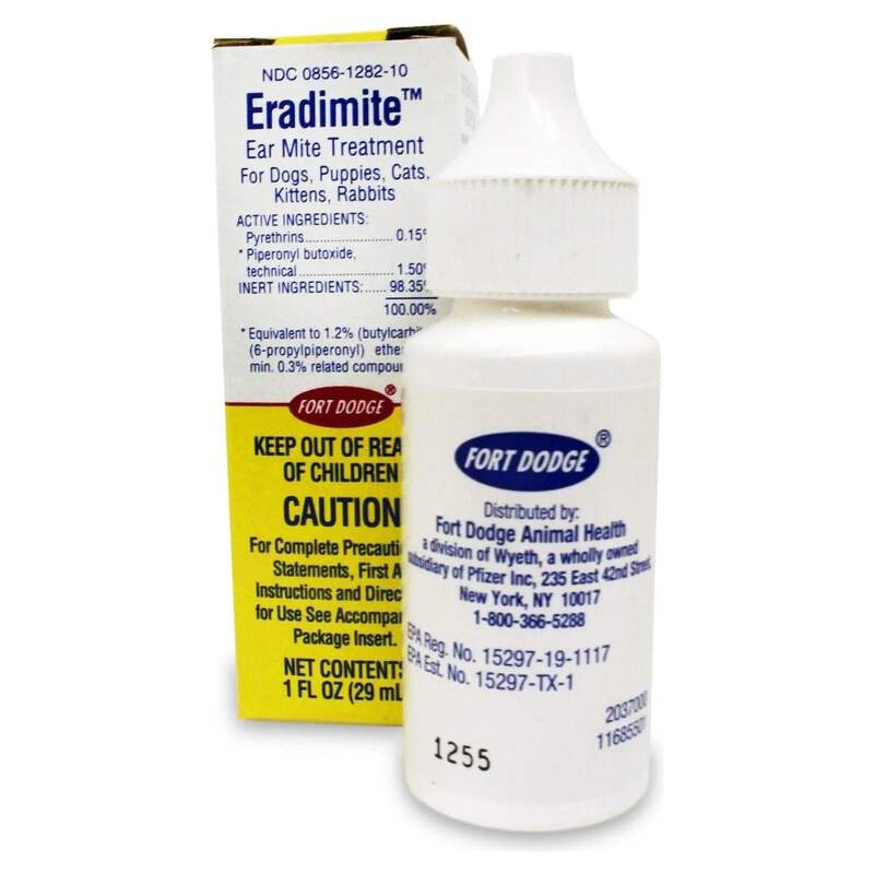 Eradimite 1oz Ear Mites Treatment Wax Ticks Removal For Dog