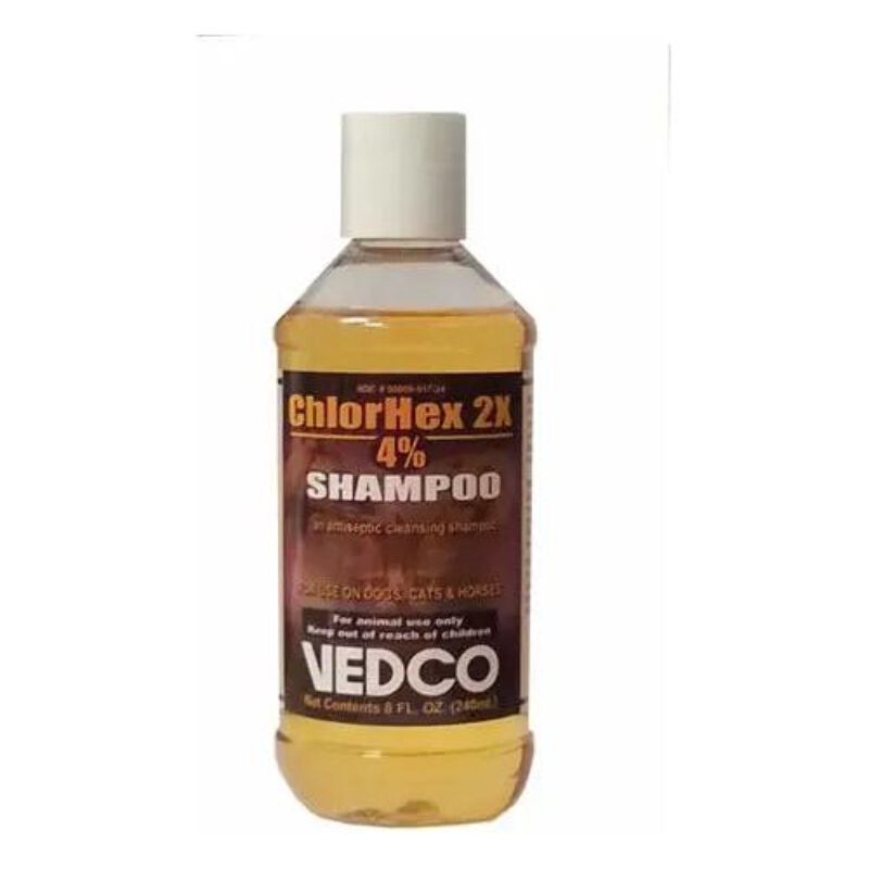 Vedco Chlorhex 2x 4 Antiseptic Pet Shampoo Chlorhexidine Dog Cat