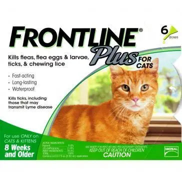 frontline plus 6 pack cat