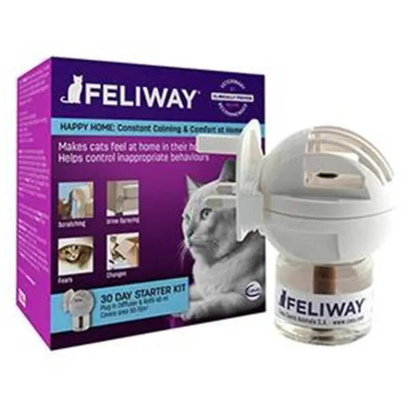 Feliway Starter Kit Diffuser Plug In 30 Day Refill 48ml Cat