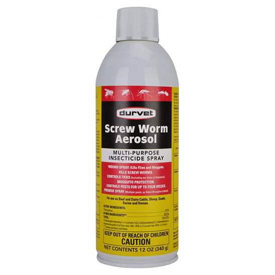 Screw Worm Aerosol Spray Multi Purpose Insecticide Kills Flies Maggot Ticks 12oz Ebay
