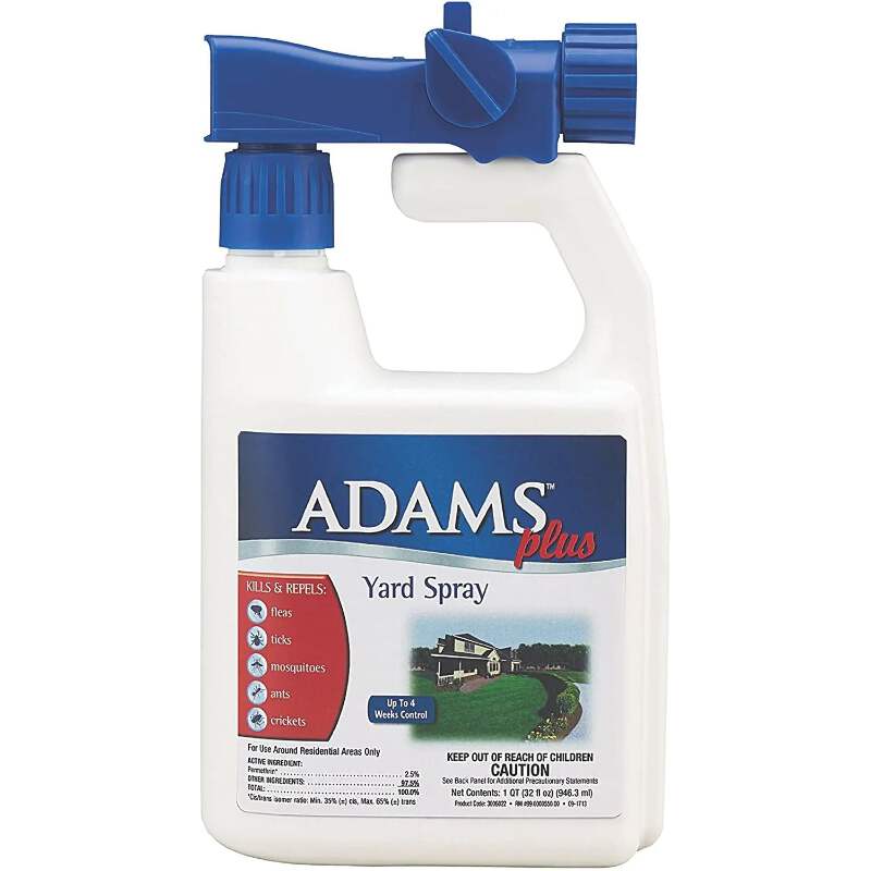 Adams Plus Yard And Kennel Spray Fleas Ticks Mosquitoes 32oz Hose Connector Ebay