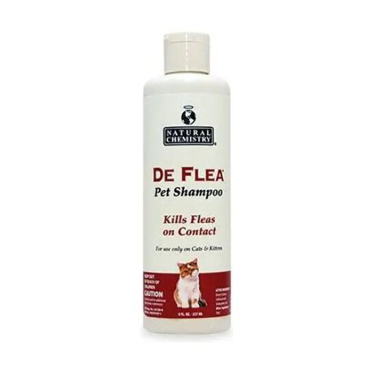 Natural Chemistry De Flea Pet Shampoo 8oz For Cats And Kittens