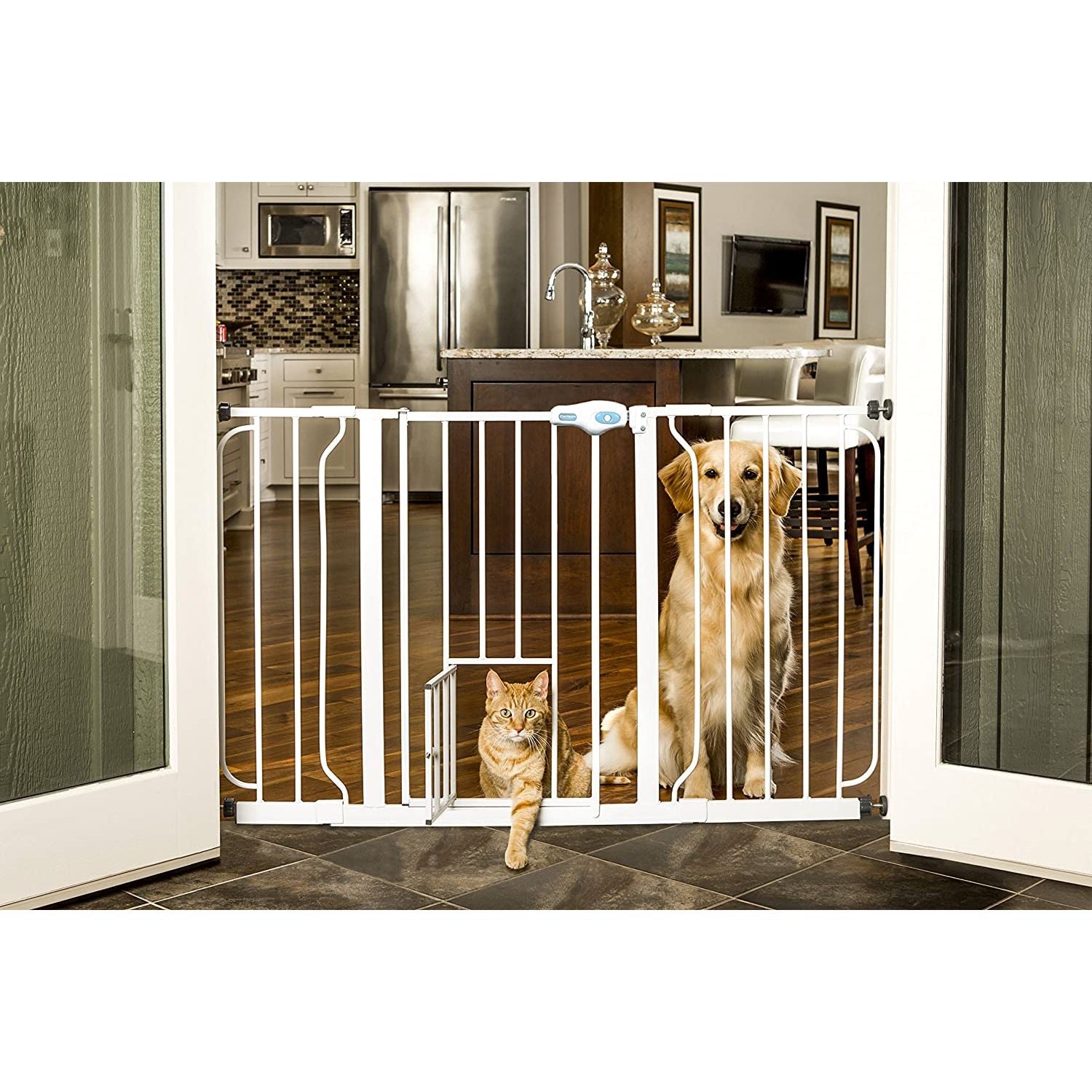 extra wide pet gate pressure mount