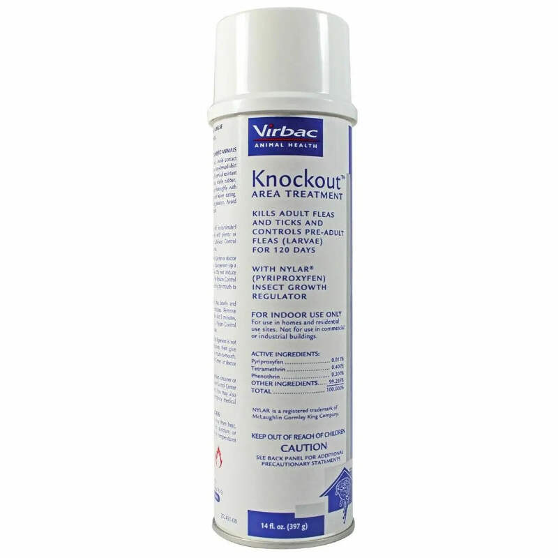 Virbac Knockout Area Treatment 14oz Spray Kills Active Fleas Ticks Ebay