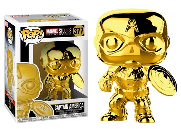 Funko Pop! Captain America (Gold Chrome 