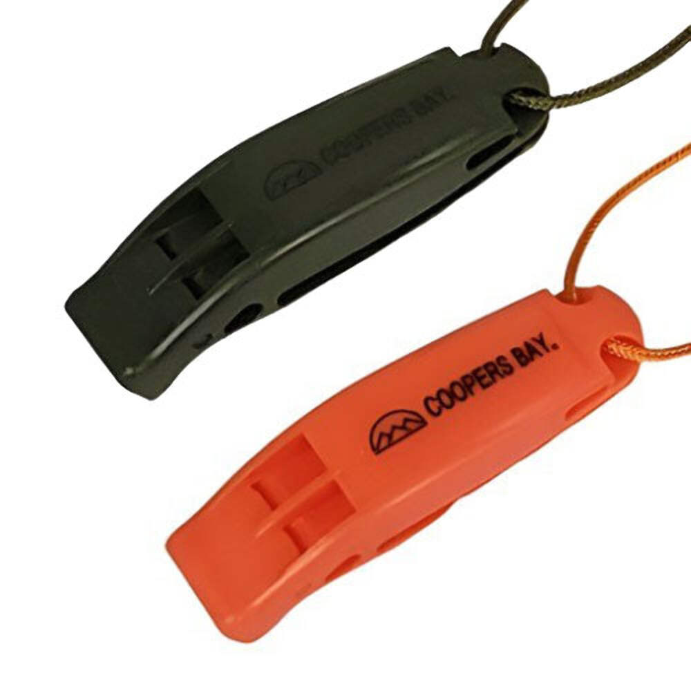 Safety Whistle for Camping, Hiking, Boating, Kayak, Clip-On with Lanyard, 2-pack - Picture 6 of 8