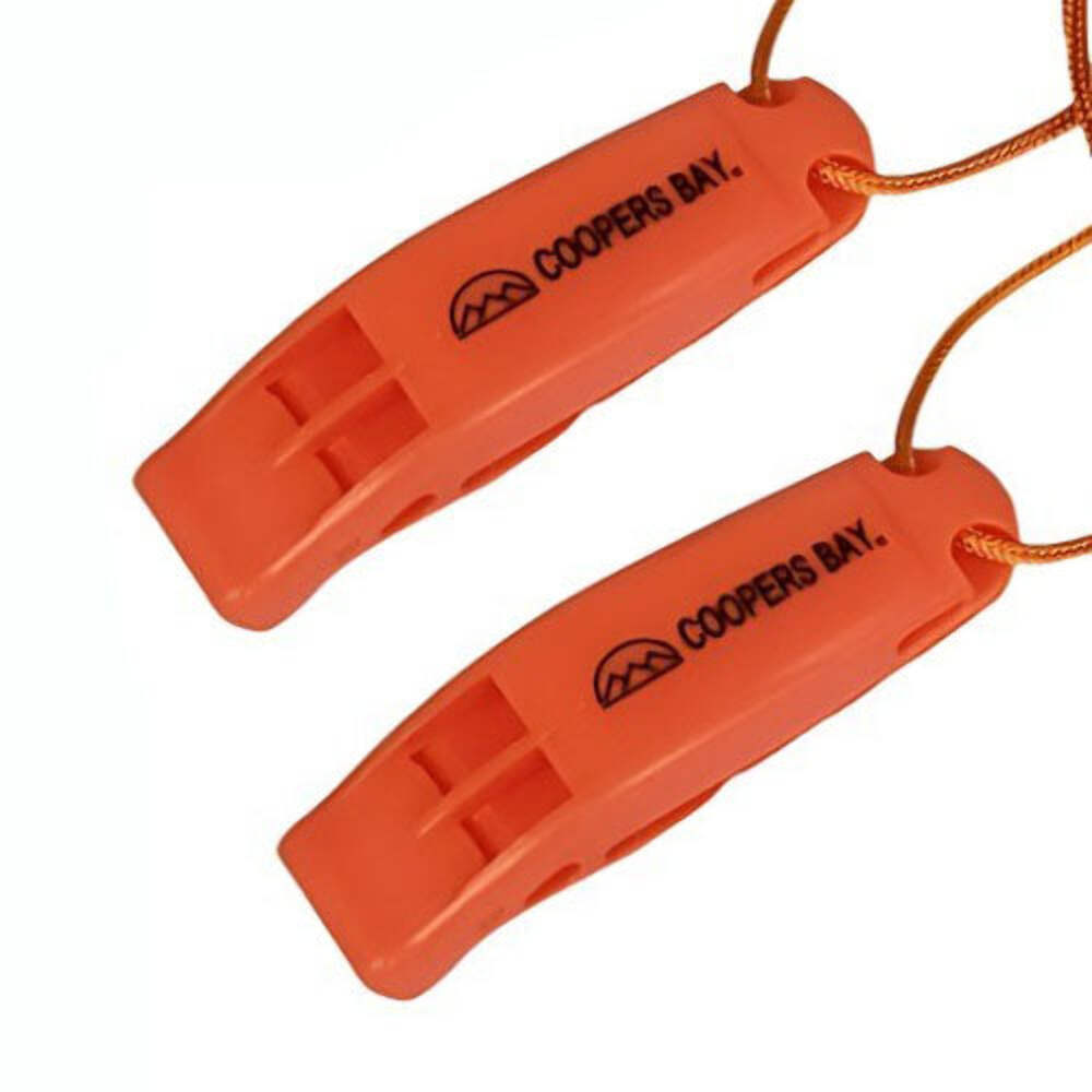 Safety Whistle for Camping, Hiking, Boating, Kayak, Clip-On with Lanyard, 2-pack - Picture 8 of 8