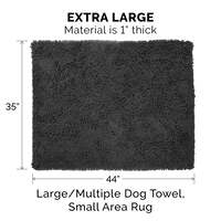 FurHaven Pet Dog Mat | Muddy Paws Towel & Shammy Rug, Mud, Runner, Brown