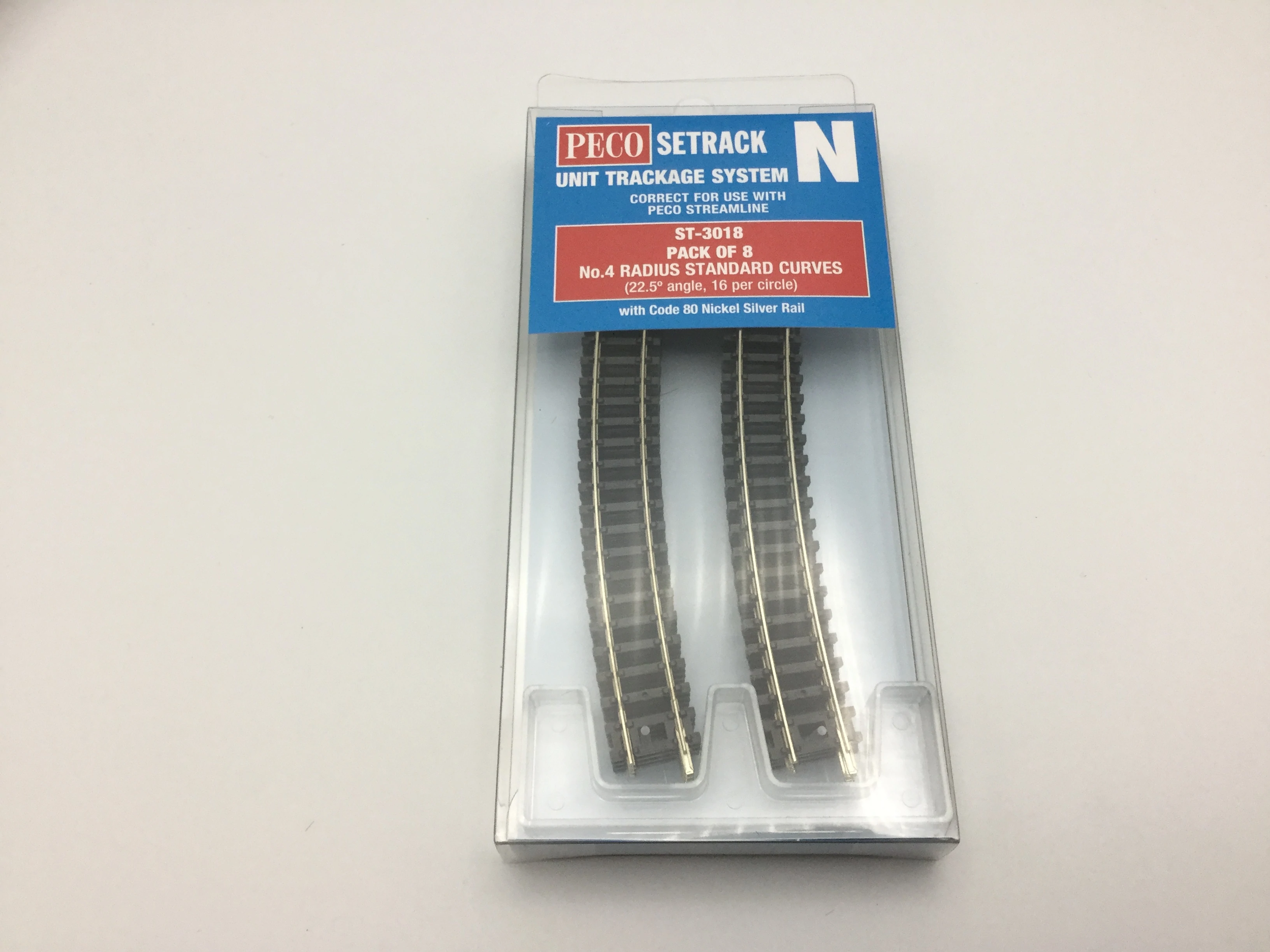 Shipping Included Peco St-3 Setrack 1St Radius Standard Curve