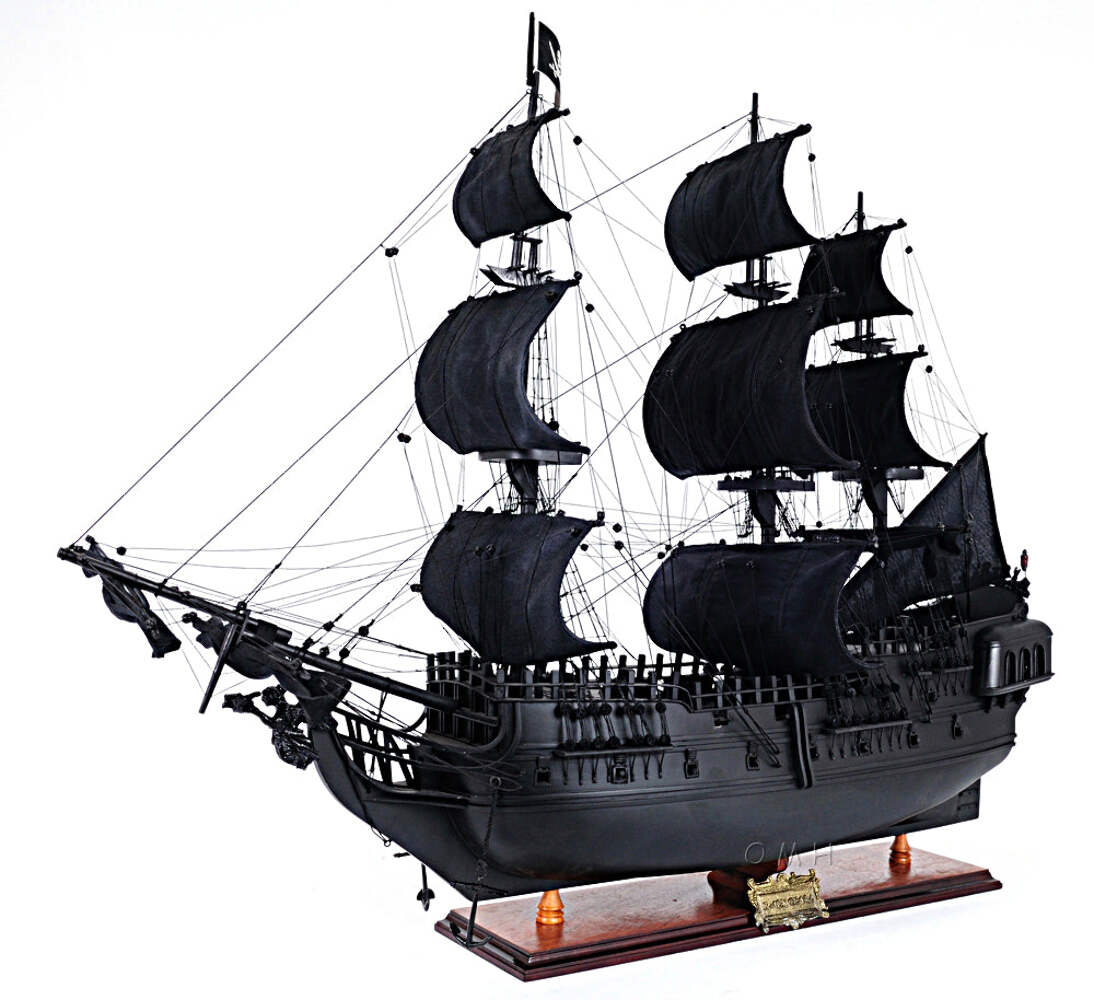 Old Modern Handicrafts® - Black Pearl Pirate Ship - Picture 1 of 14