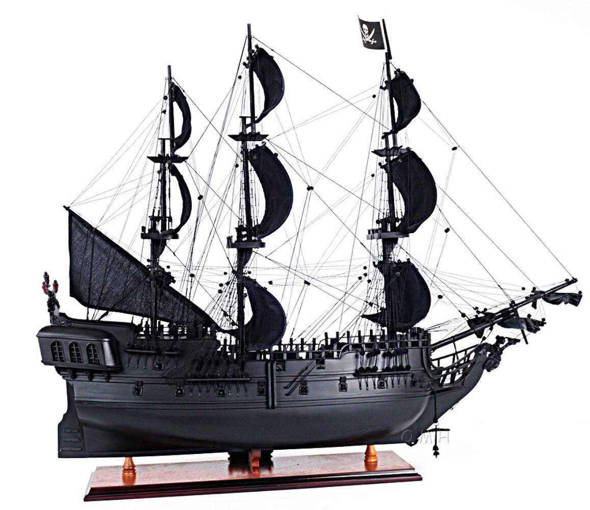 Old Modern Handicrafts® - Black Pearl Pirate Ship - Picture 6 of 14