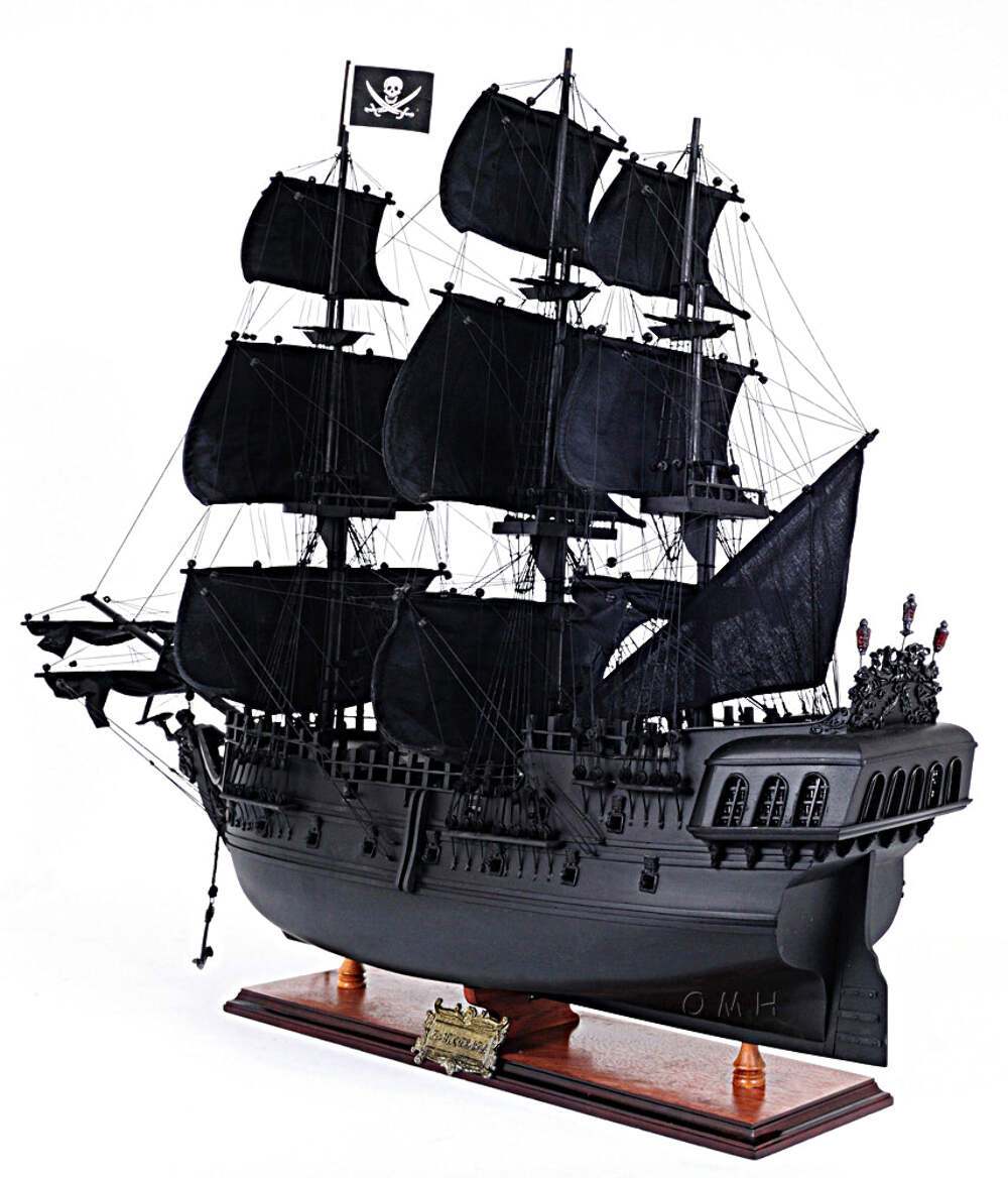 Old Modern Handicrafts® - Black Pearl Pirate Ship - Picture 8 of 14