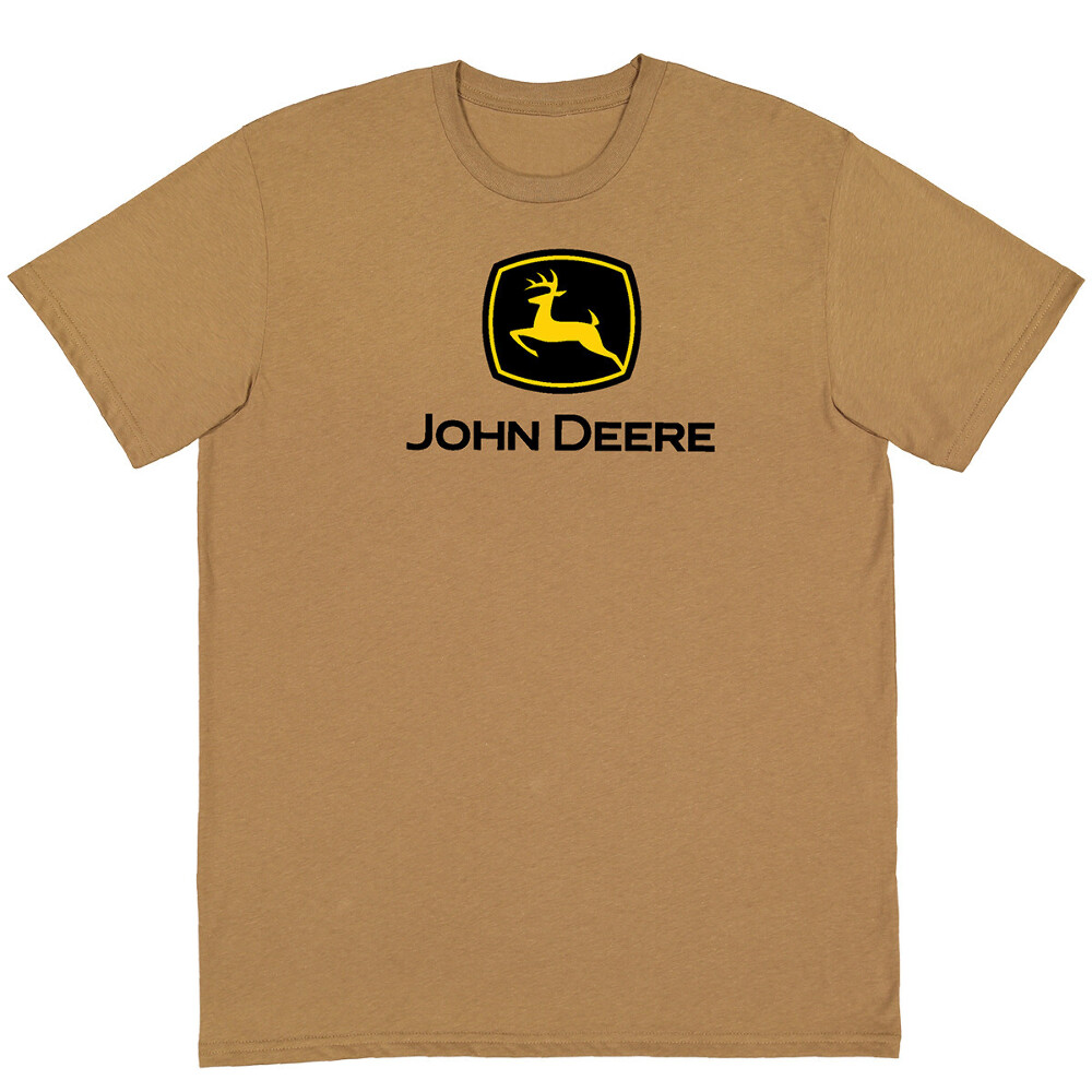 John Deere Men's Brown Construction Logo Tee