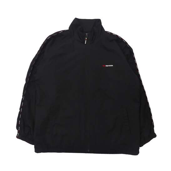 Van Brothers by Van-Jac Track Jacket L Black Polyester Logo Embroidery