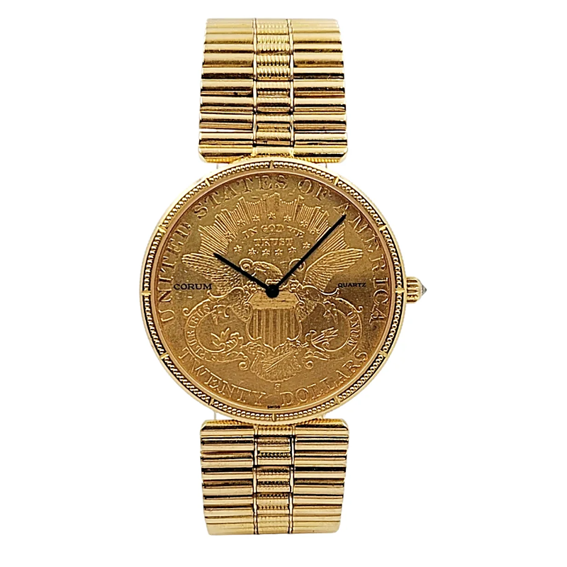 1893 Corum 35mm American Twenty Dollar Double Eagle 22K Gold Coin