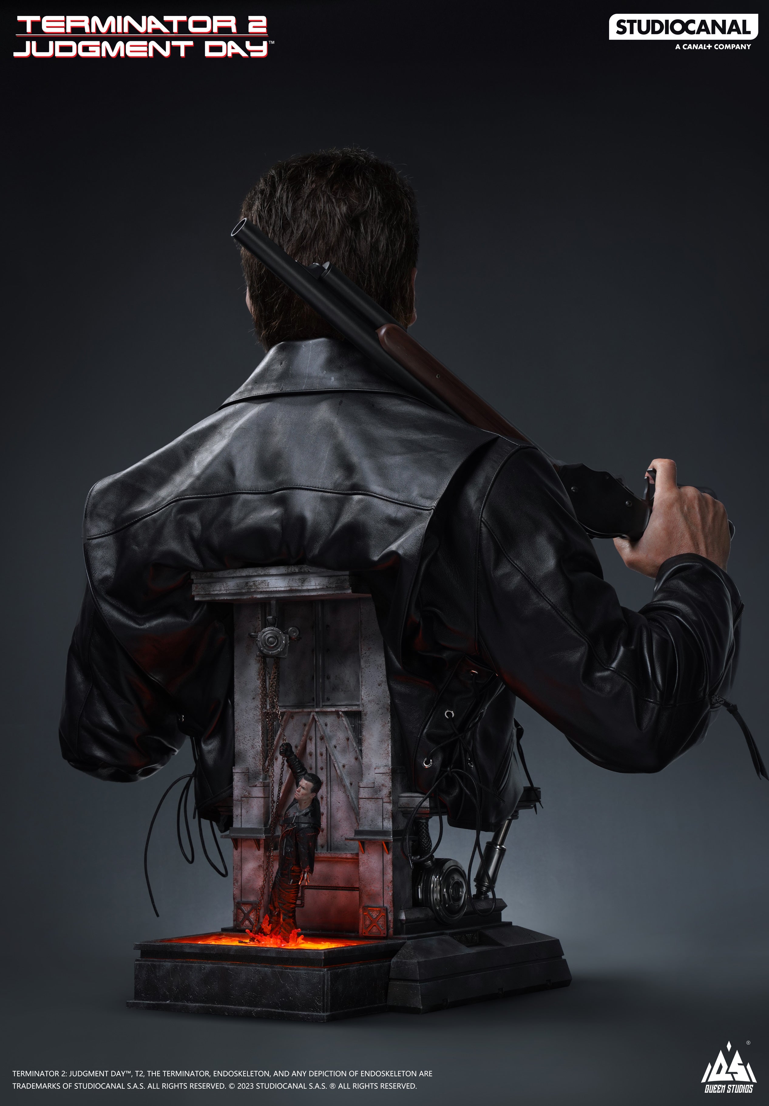 Queen Studios Terminator 2 Judgement Day T-800 1:1 Scale Life Size