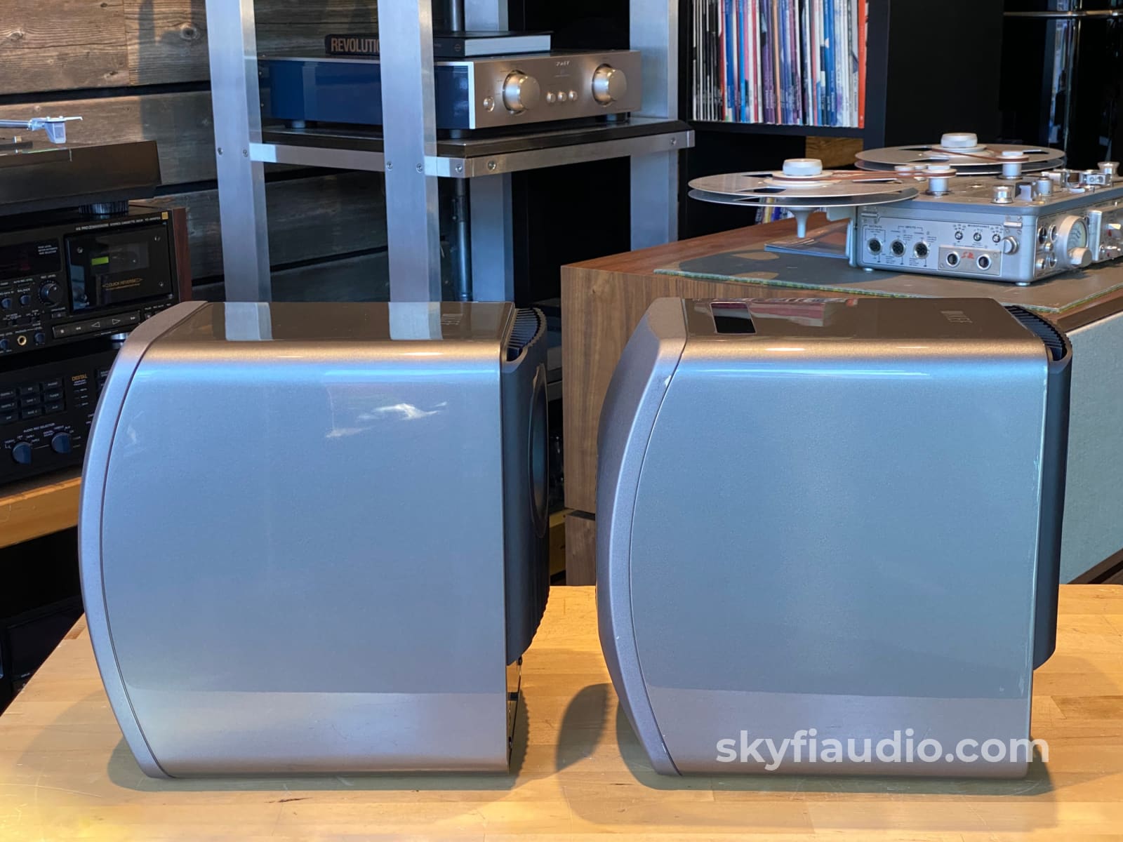 KEF LS50 Wireless Speakers (v1) with Matching Stands - Latest