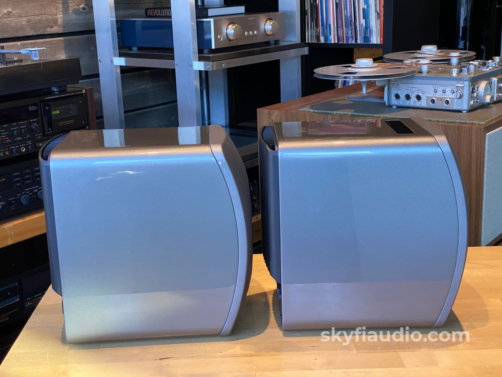 KEF LS50 Wireless Speakers (v1) with Matching Stands - Latest