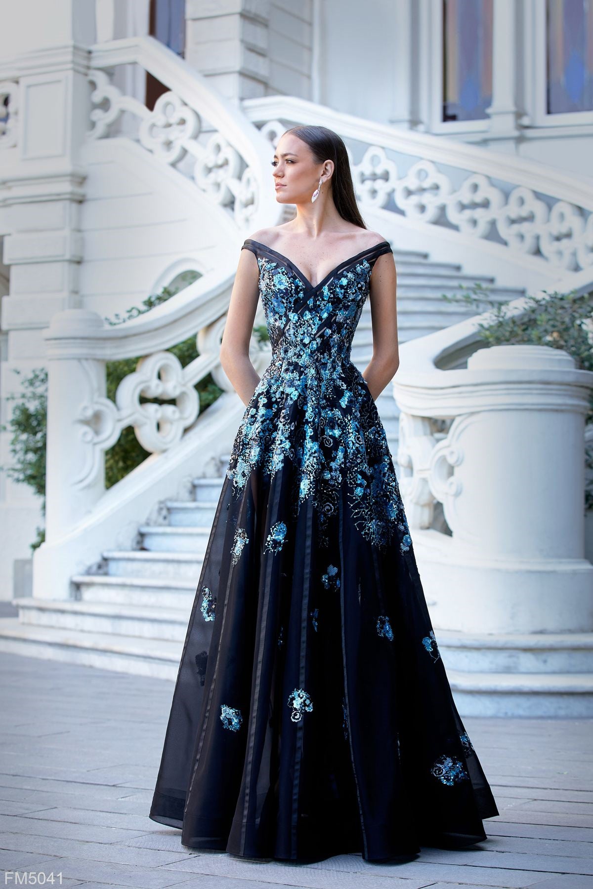 Azzure Couture FM5041 Evening Dress ~LOWEST PRICE GUARANTEE