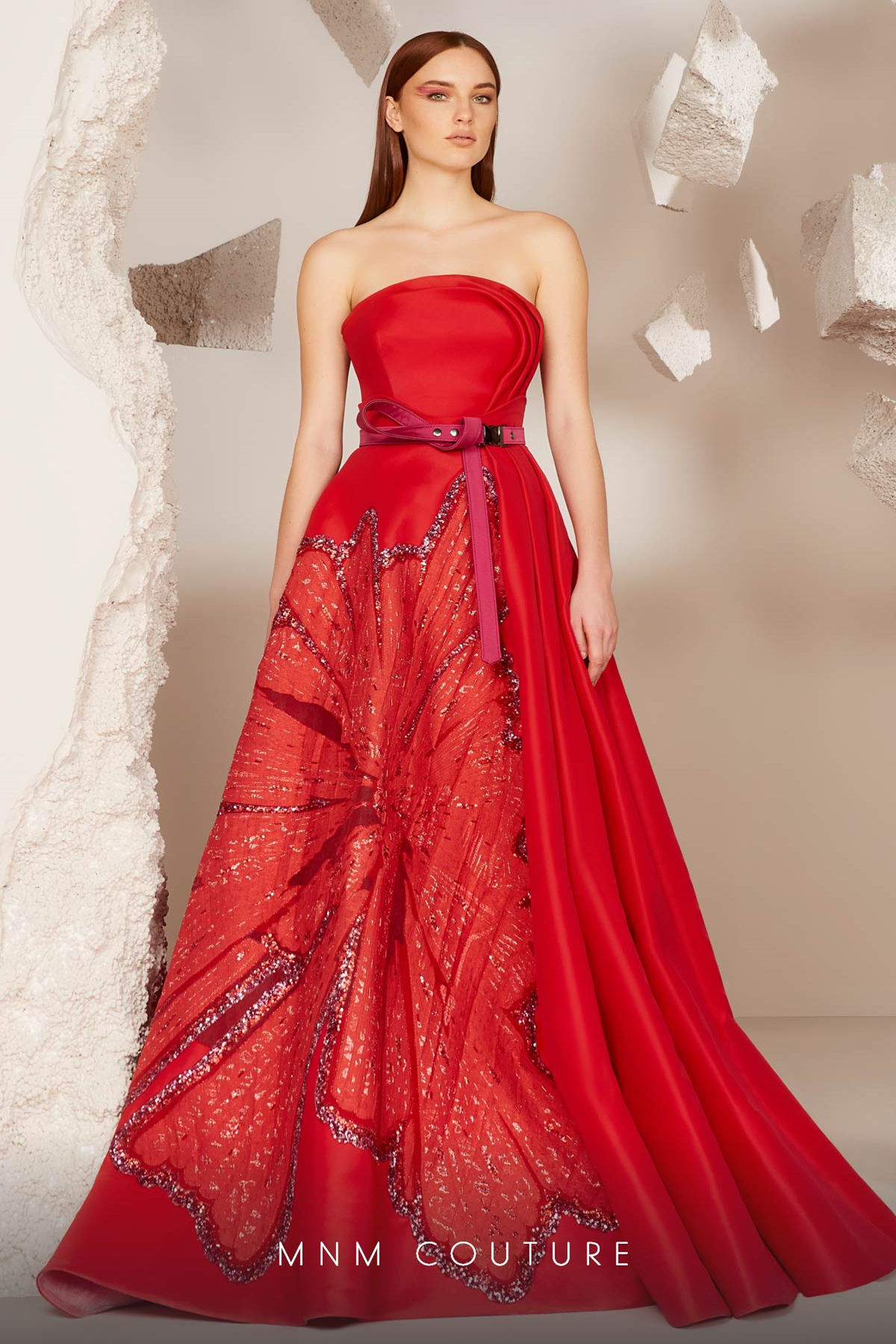 fitted lace wedding dress MNM COUTURE E0032 DRESS