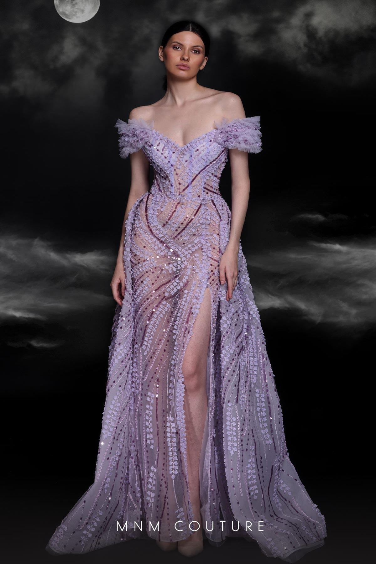 mnm couture evening dresses MNM Couture K4151 Fitted Formal Long Overskirt Evening Dress